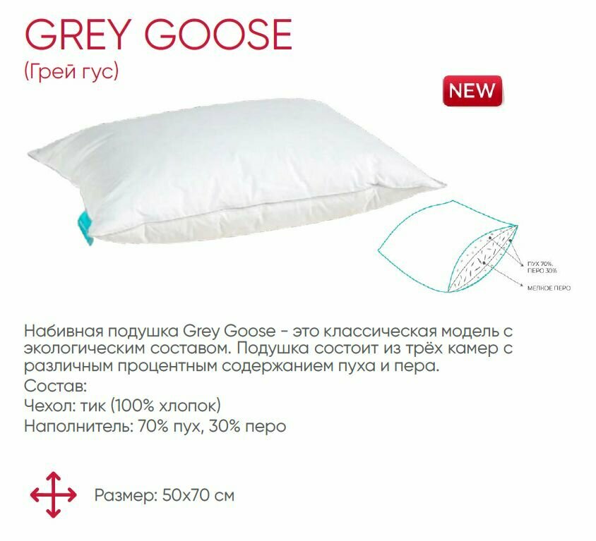 Подушка Мир Матрасов, Grey Goose