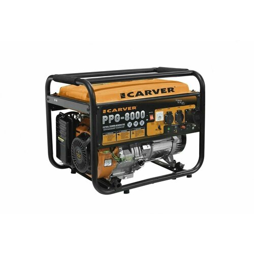 Генератор бензиновый Carver PPG-8000 бензиновый генератор carver ppg 8000 6500 вт