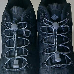 Шнурки для обуви, эластичные шнурки WVK с фиксатором, серые шнурки