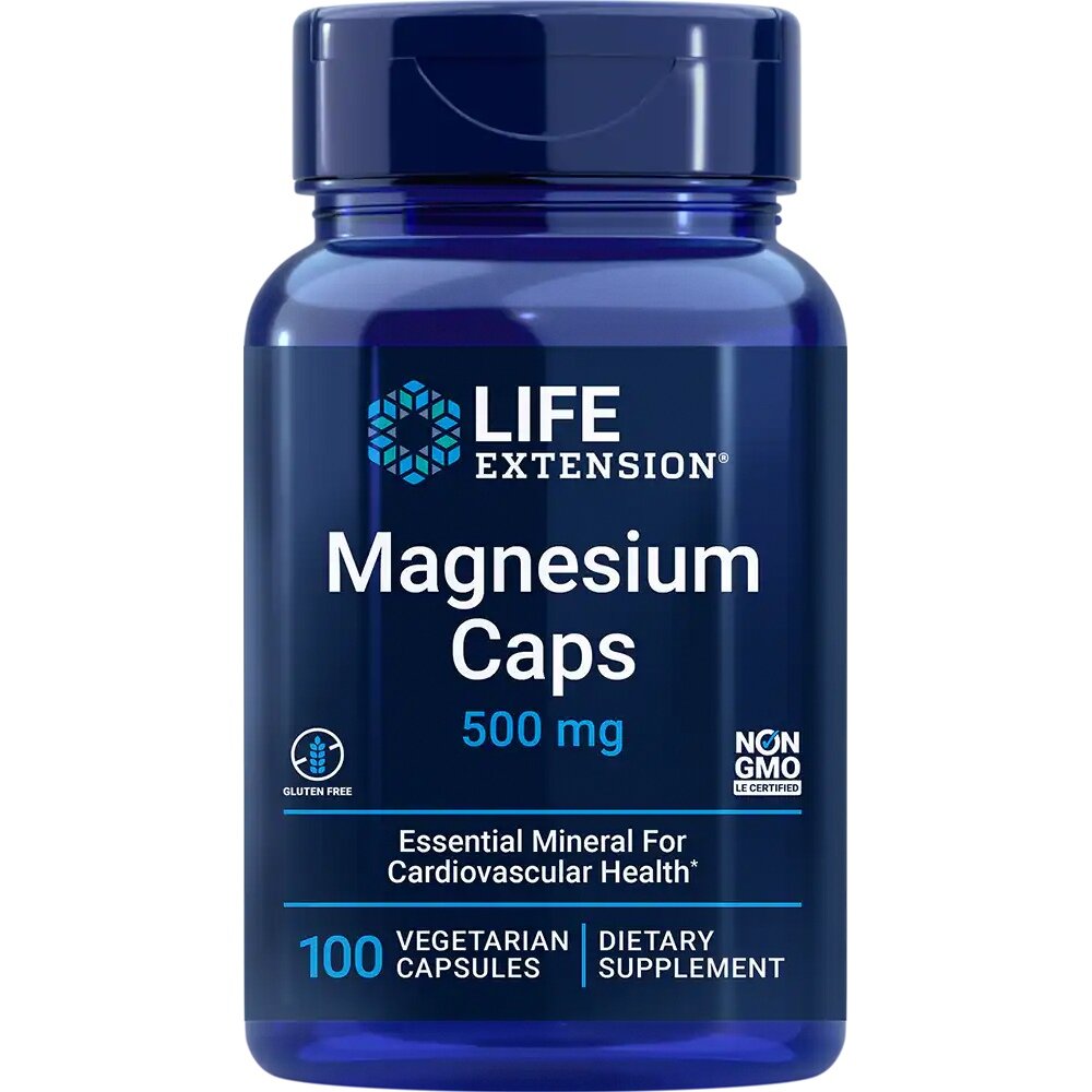 Life Extension Magnesium Caps, 100 капсул вегетарианских
