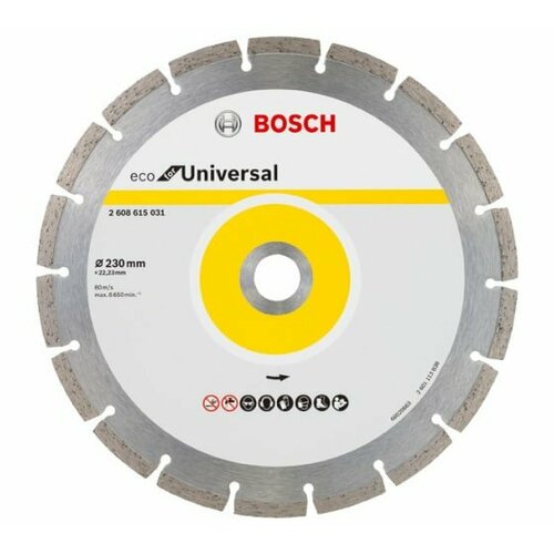 Диск алмазный ECO Universal 230х22.2 мм, 1 шт Bosch 2608615044