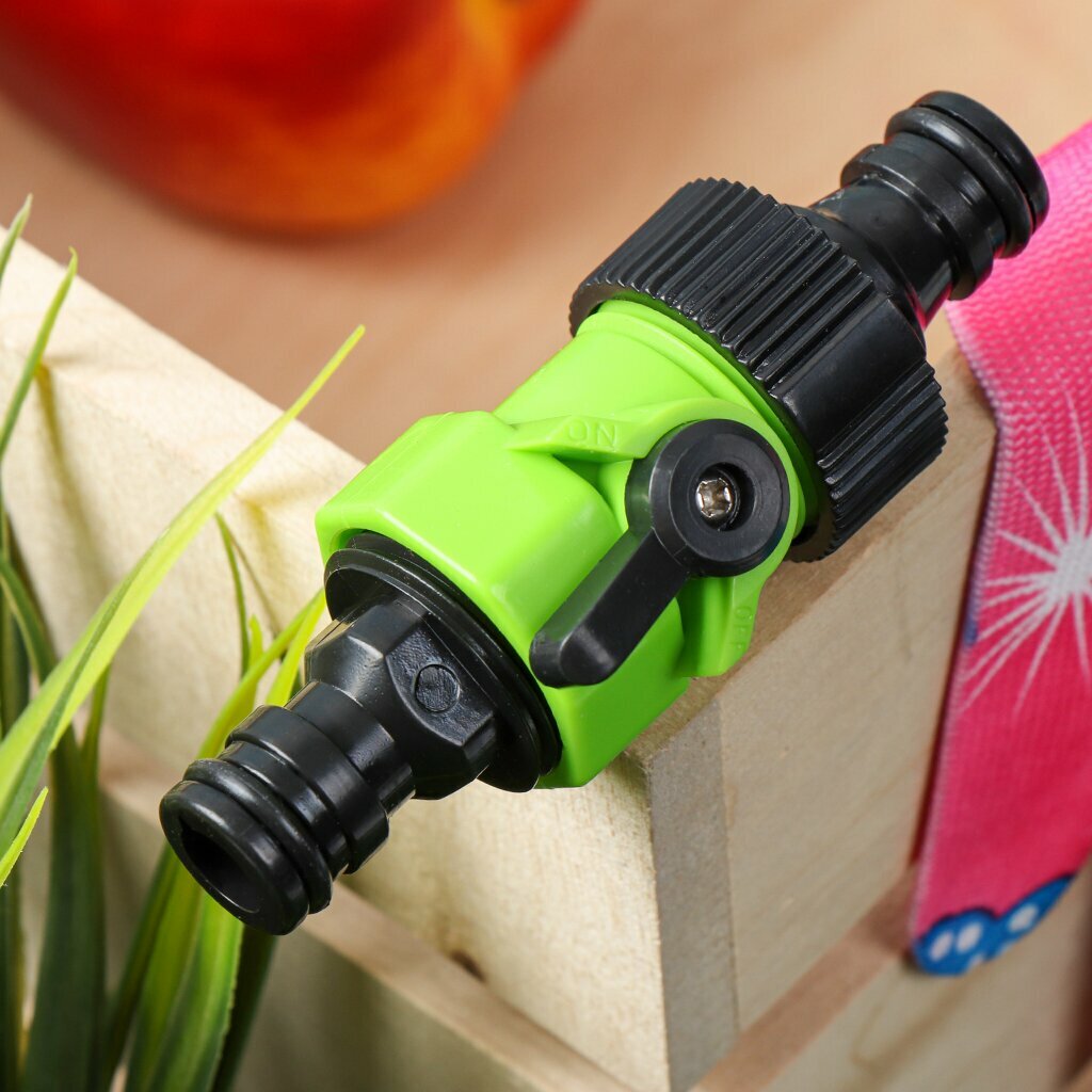 фото Переходник двухсторонний быстросъемный, Grandy, с регулировкой подачи воды