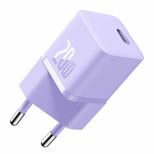 Зарядное устройство BASEUS GaN5 Fast Charger(mini) USB-C, 3A, 20W, фиолетовый