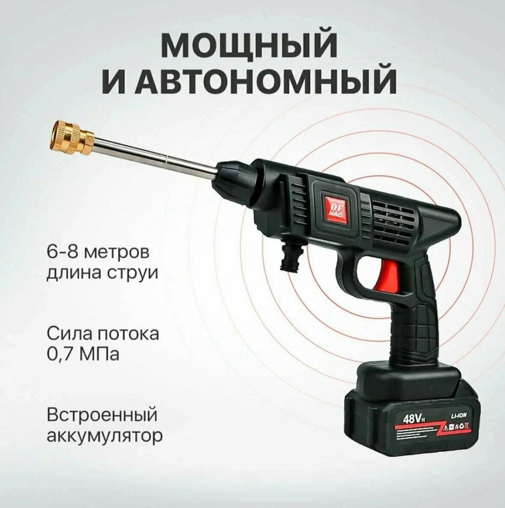 Мойка высокого давления аккумулятотрная 20V, 30 бар, 2x4.0Ач