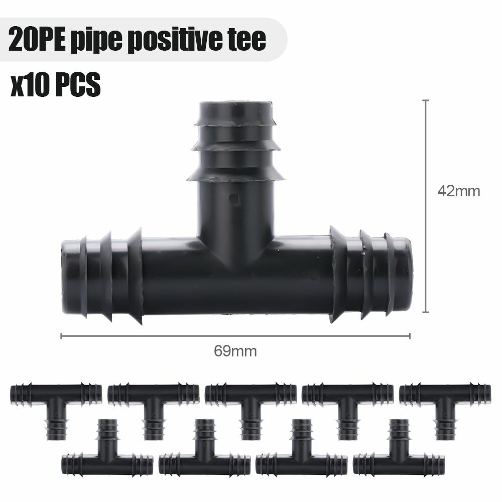 Тройник для капельной трубки d 20мм, 10шт.