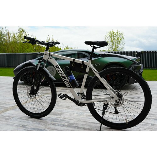 Велосипед 275 Richiesto алюминиевая рама 21 Горный ВзрослыйПодростковый белый модель 2024 25900₽