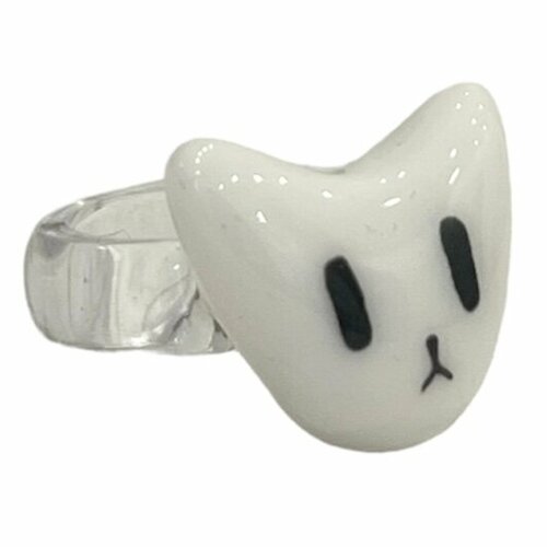 Кольцо ручной работы Котик полимерная глина 1871₽