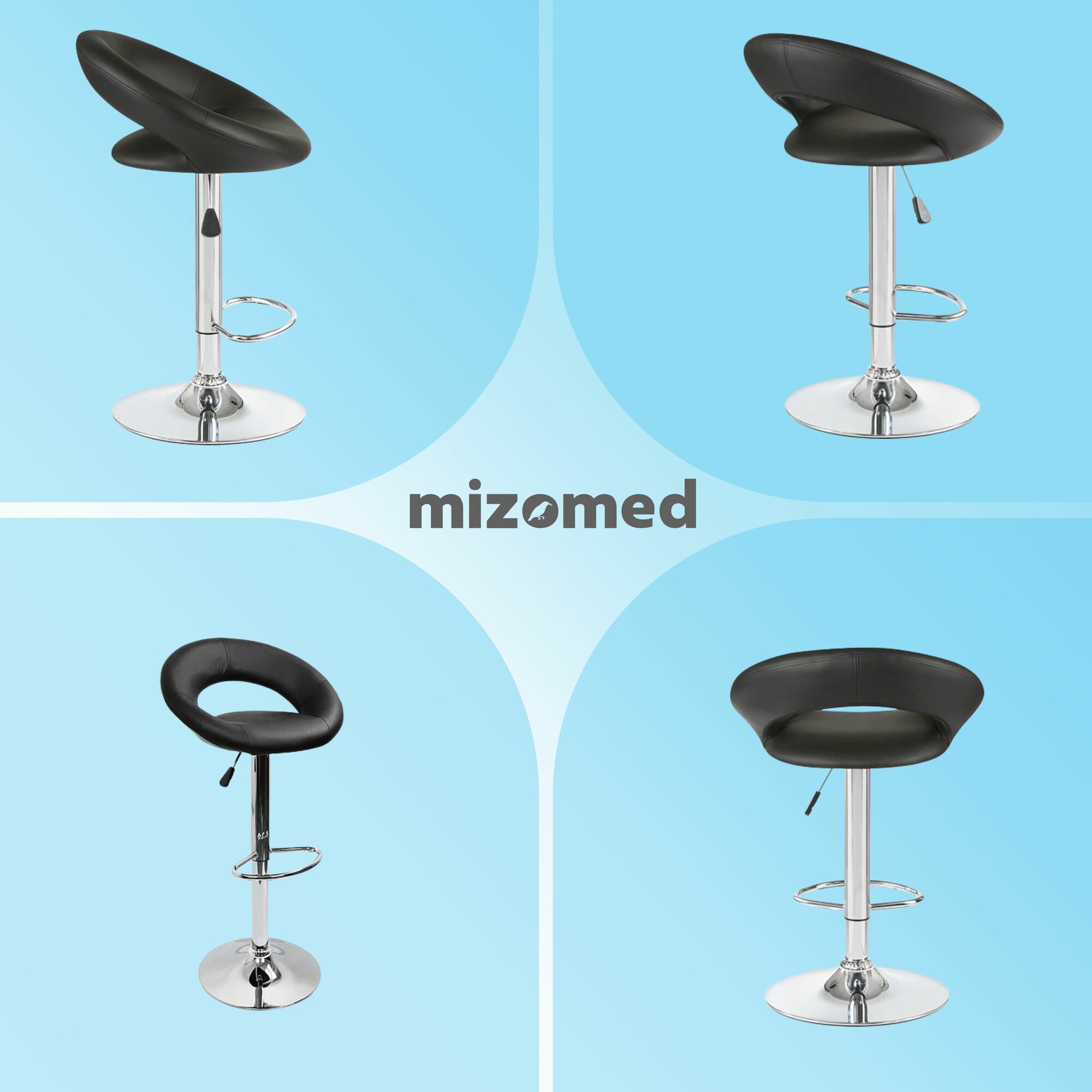 Барный стул Mizomed SATURN черный