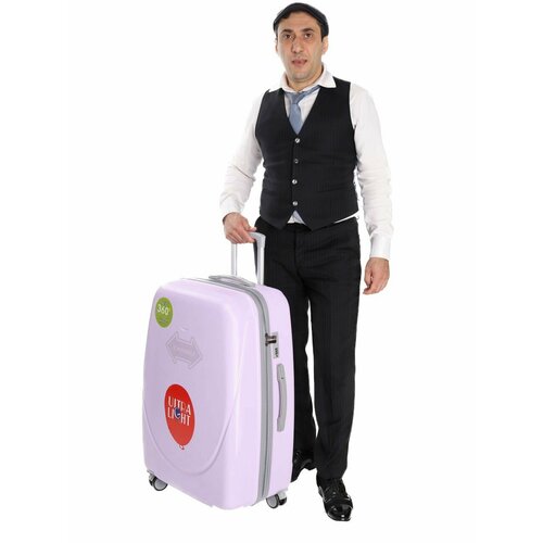 Чемодан Ультра ЛАЙТ, размер M, сиреневый