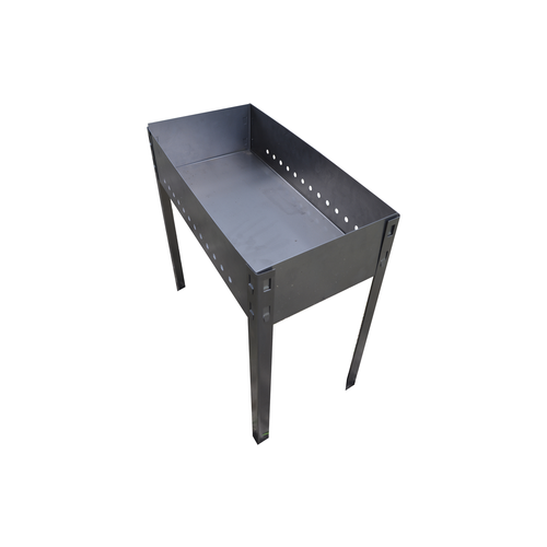 Мангал разборный большой 1 мм в коробке пицца