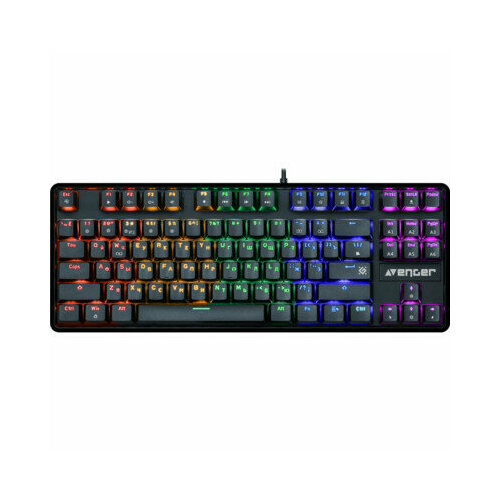 Клавиатура игровая механическая проводная Defender AVENGER GK-412 USB черный 45410 231000₽