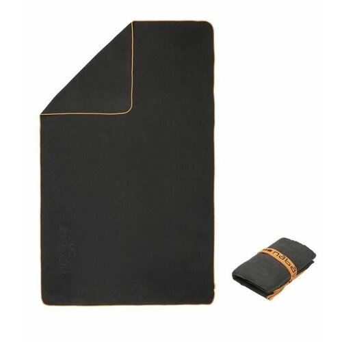 Полотенце Decathlon из микрофибры 80130 СМ L NABAIJI чёрный гладкое 1690₽