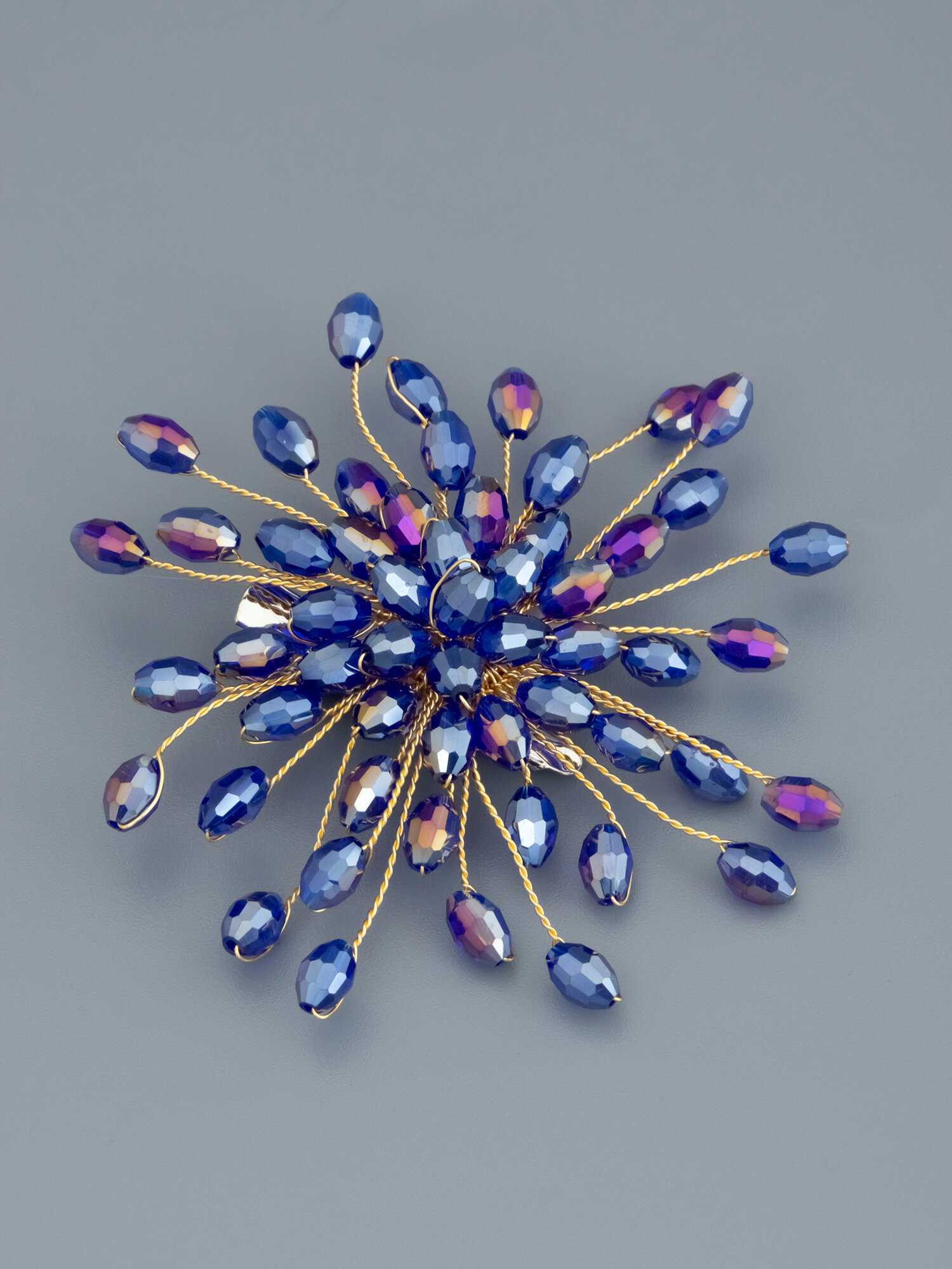 Брошь ЖемАрт, фиолетовый — фото 1