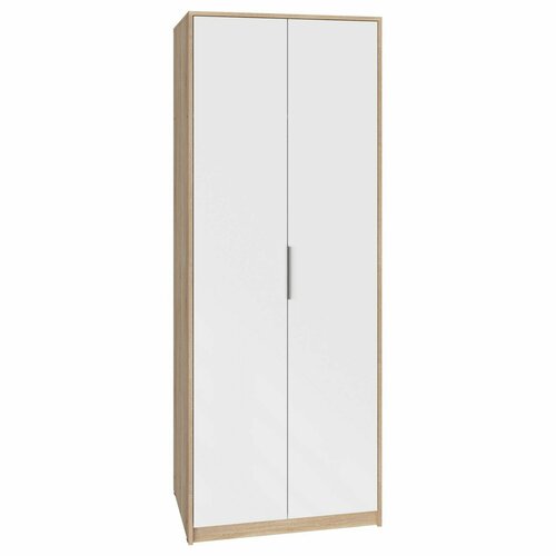 Шкаф платяной HESBY Nordik с полками и штангой для вешалок Размер 211х80х58см Цвет дуб сонома белый 16626₽