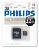 Micro SD 32GB PHILIPS microSDHC Class 10 (SD адаптер) FM32MA45B/9...