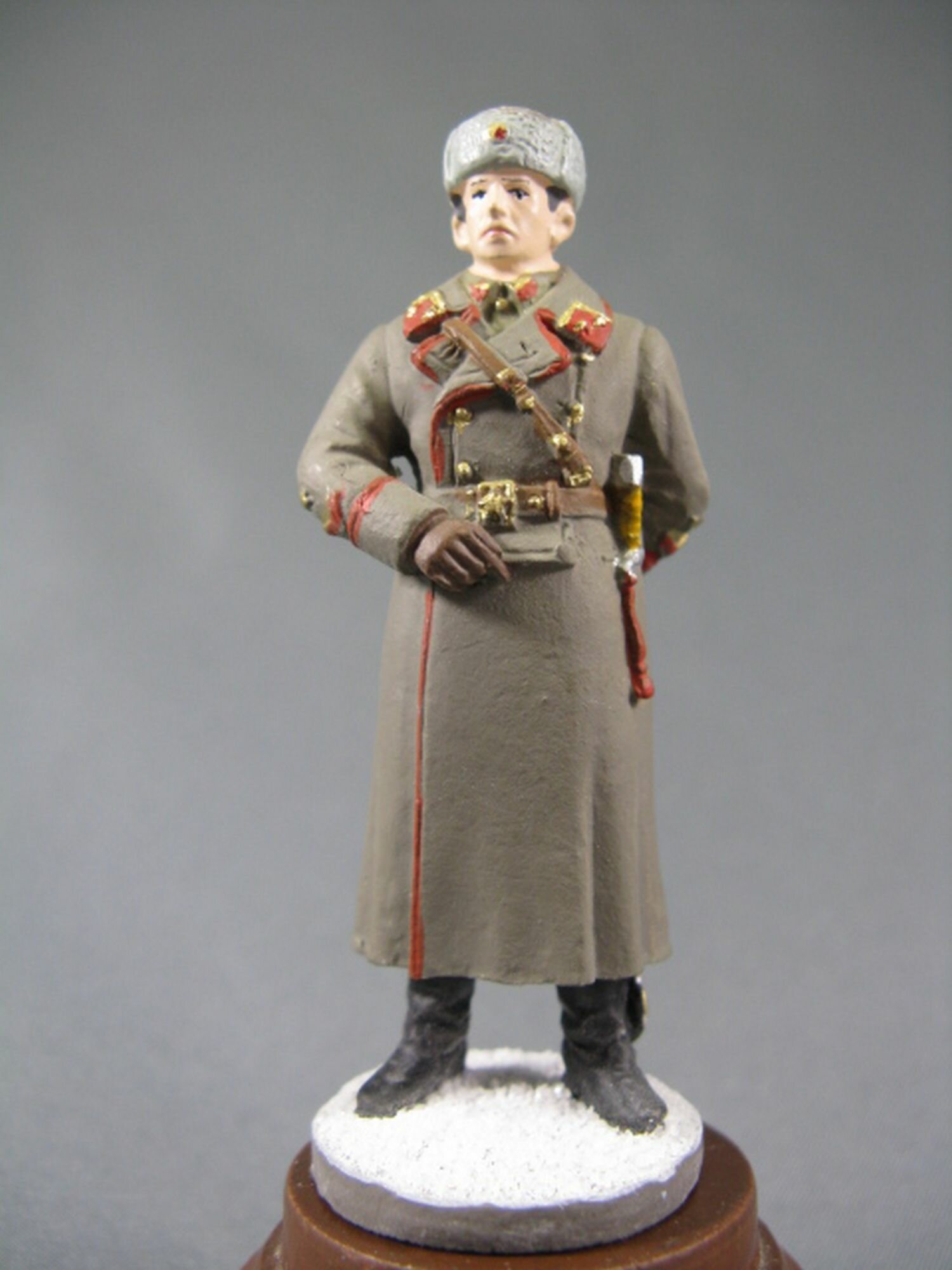 Оловянный солдатик 54мм Генерал в зимней форме, 1940-1943 гг.