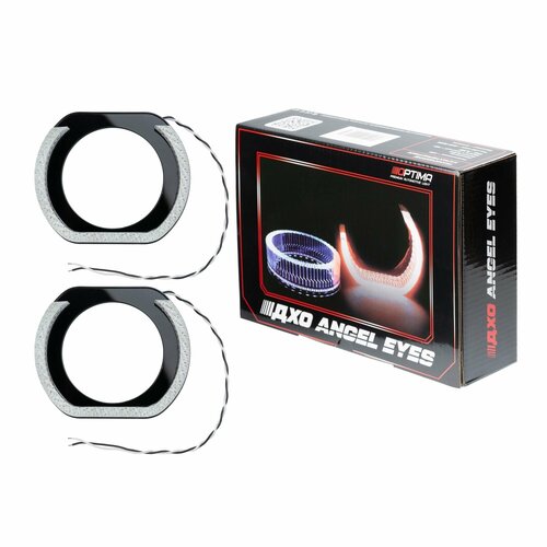 Ангельские глазки 3D ДХО на линзу 30 форма U диаметр 80121мм цвет белый комплект 2 шт 4070₽