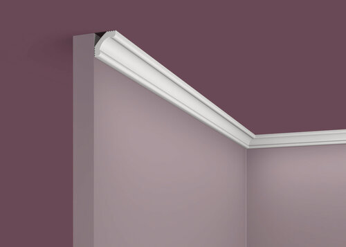 Изображение товара Потолочный плинтус / Карниз RT015, 20х20, 2000мм, ARTIVA. Экополимер. Набор 8 шт.