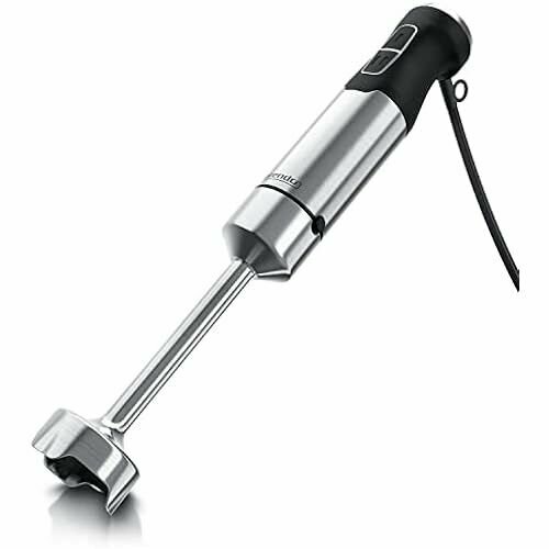 Arendo - Ручной блендер нержавеющая сталь 1000 Вт - лезвие с четырьмя лезвиями - блендер - бесступенчатая регулировка скорости - кнопка турбо - съемная основа для смешивания - сертифицирован GS 1223700₽