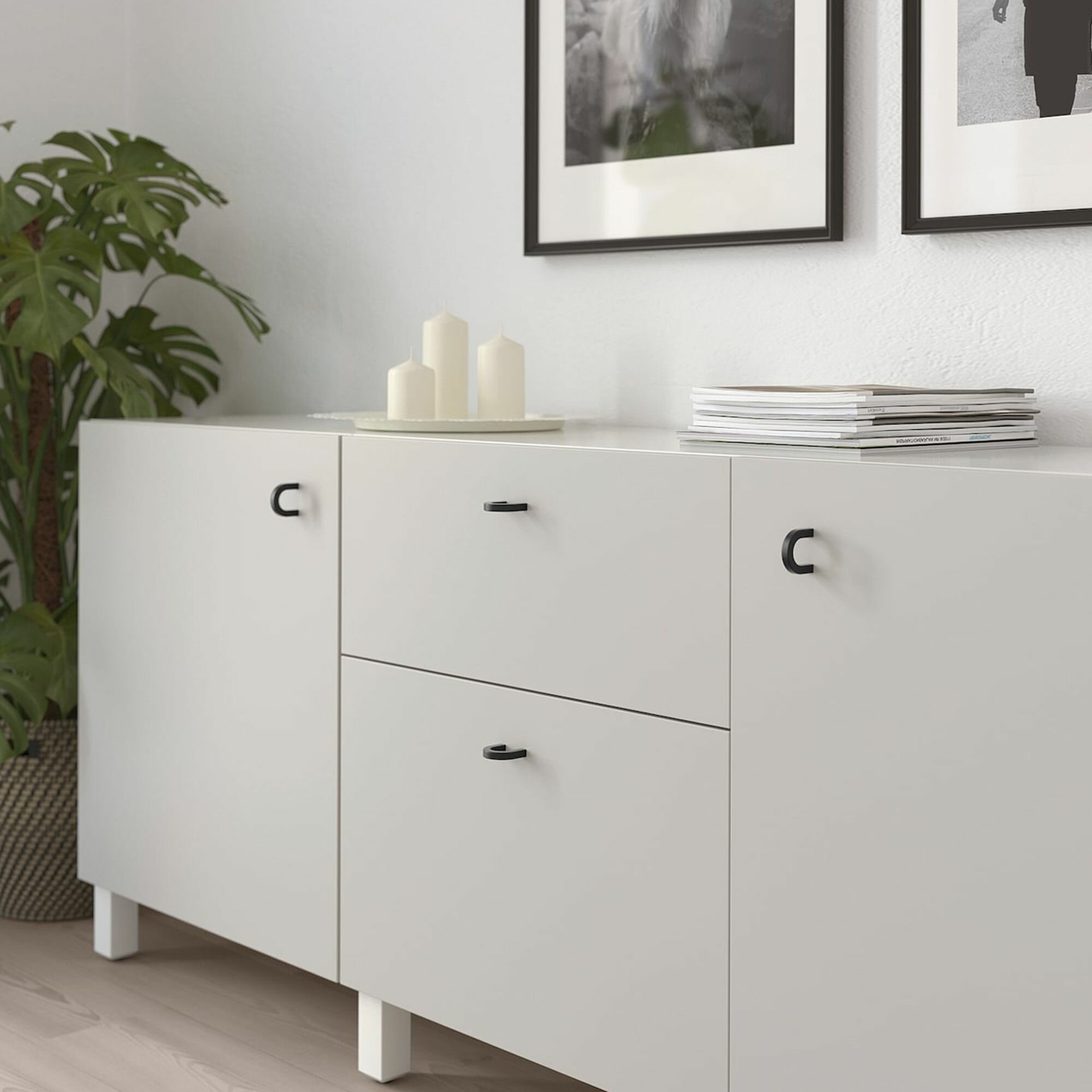 Ручка мебельная для шкафа IKEA BORGHAMN боргхамн, 40 мм — фото 1
