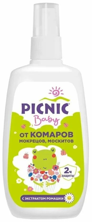 Картинки Спрей от комаров/Гель от укусов насекомых Picnic Baby для детей