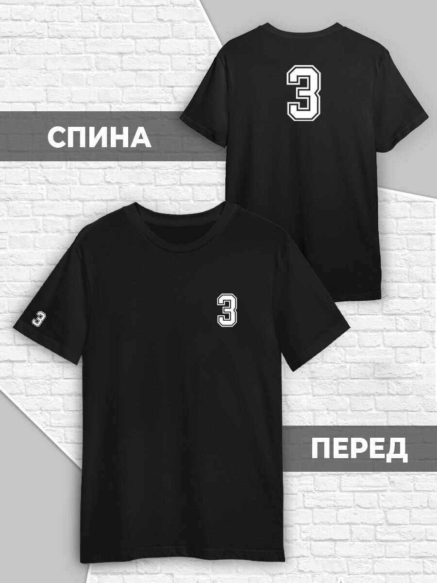 Футболка Printech, размер S (44-46), черный