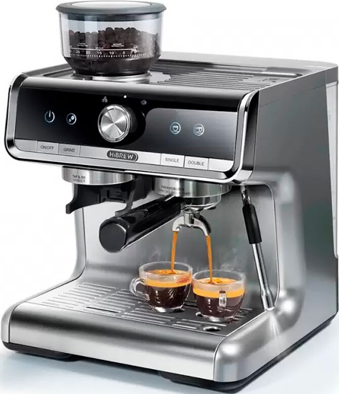 Рожковая кофемашина Hibrew H7 PRO Barista серебристый (CM5020)