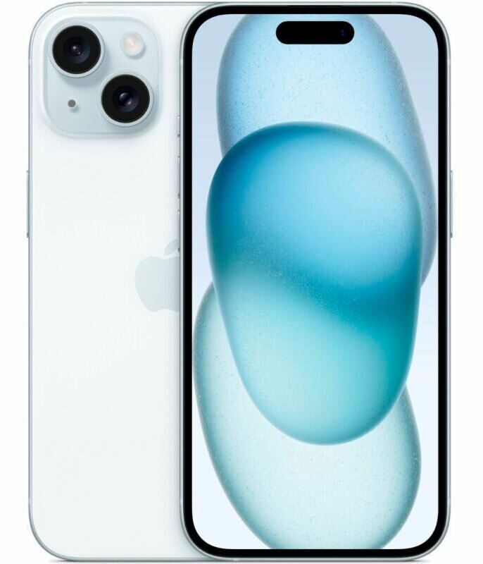 Смартфон Apple iPhone 15 128GB Синий (Blue) Dual: nano SIM + eSIM