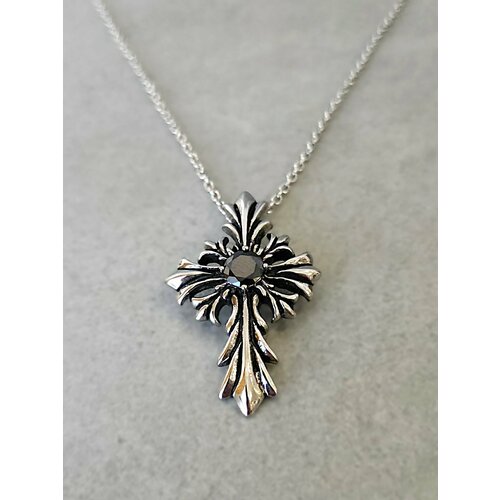 Подвеска, фианит, серебристый