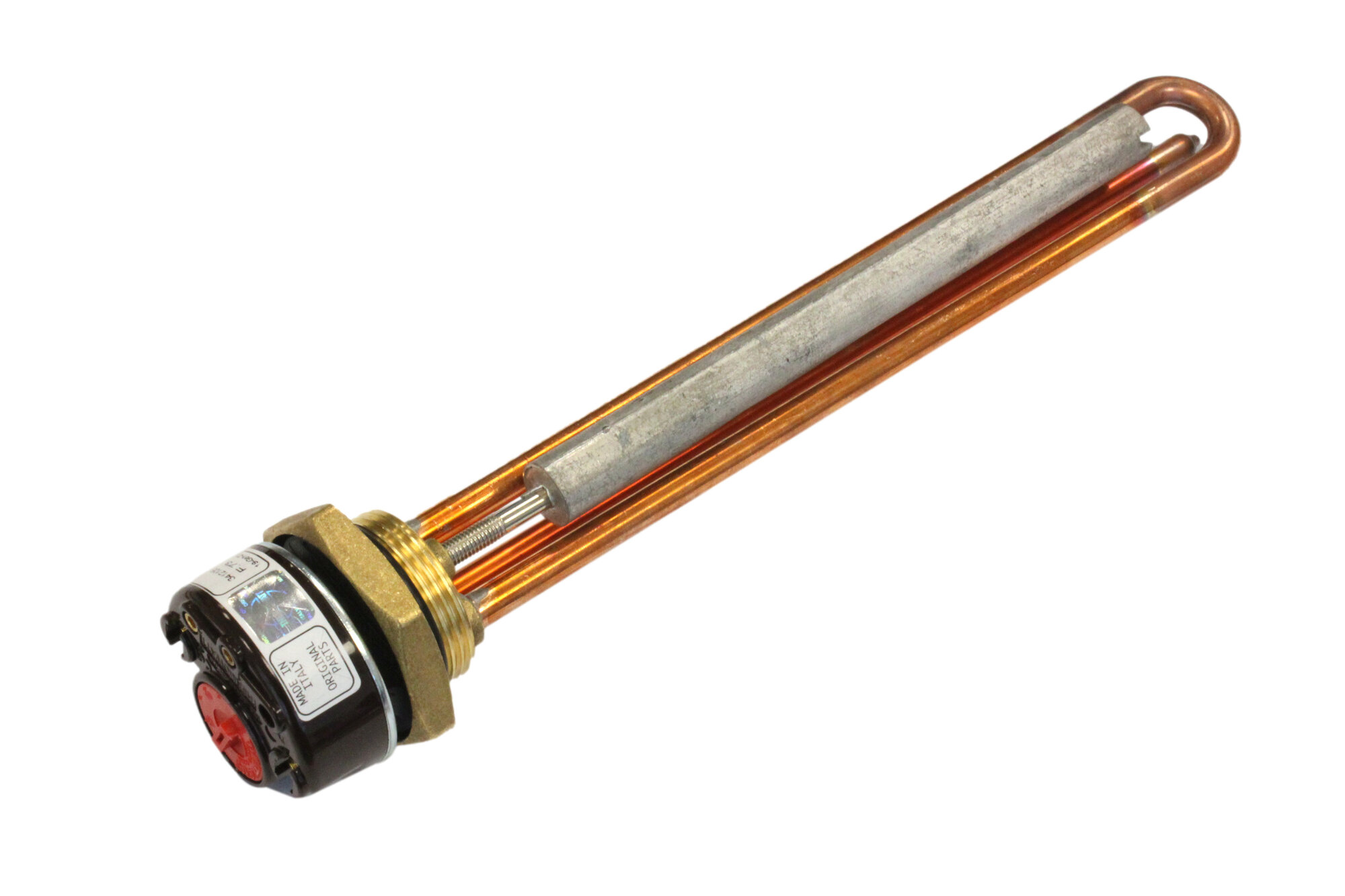 Тэн с терморегулятором 15 кВт (1500W) RDT G1 1/4 (42 мм) Thermowatt (Италия) с анодом и прокладкой