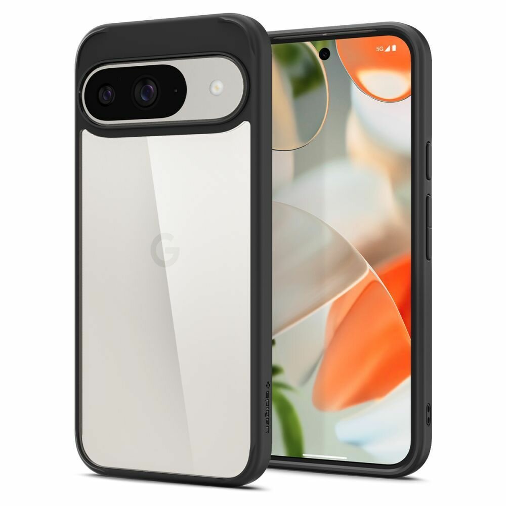 Защитный чехол Spigen Ultra Hybrid для Google Pixel 9/9 Pro (Гугл Пиксель 9/9 Про) matte black ACS07690