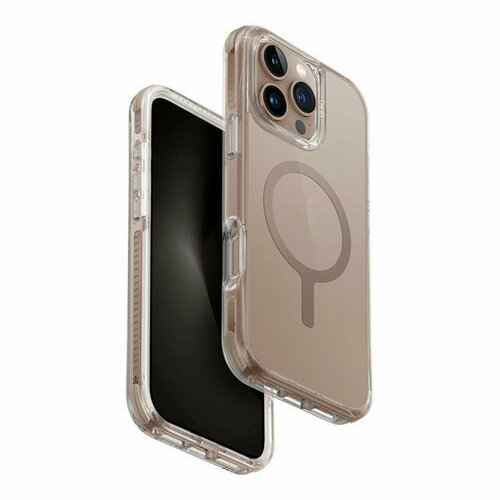 Чехол Uniq Combat MagSafe для iPhone 16 Pro Taupe Gold (IP6.3P(2024)-COMMTGLD) бесцветный, золотистый