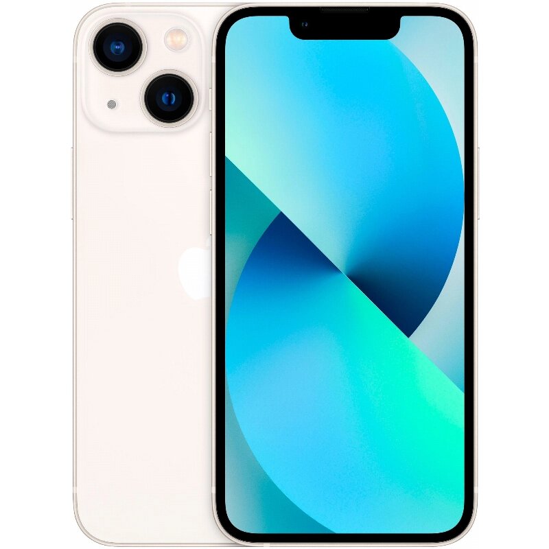 Смартфон Apple iPhone 13, 128GB, Starlight, "сияющая звезда"