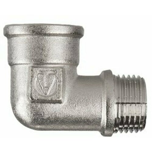 Угольник резьбовой латунный никель 12 ВРНР Valtec VTr092 N0004 644₽