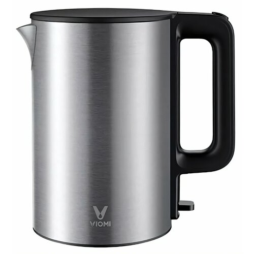 Электрочайник Xiaomi Viomi Kettle Steel 15л серебристый скрытый нагреватель фильтр от накипи автоотключение EU 2730₽
