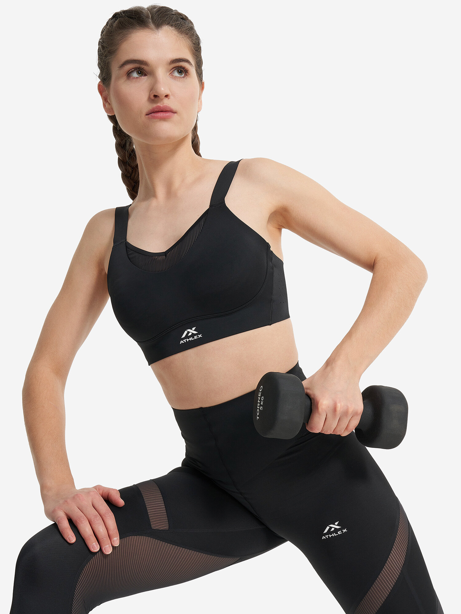 Топ спортивный ATHLEX, размер 46-48, черный