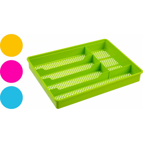 Лоток для столовых приборов Clever's, 34 х 25 х 4.5 см, цвета в ассортименте, без возможности выбора