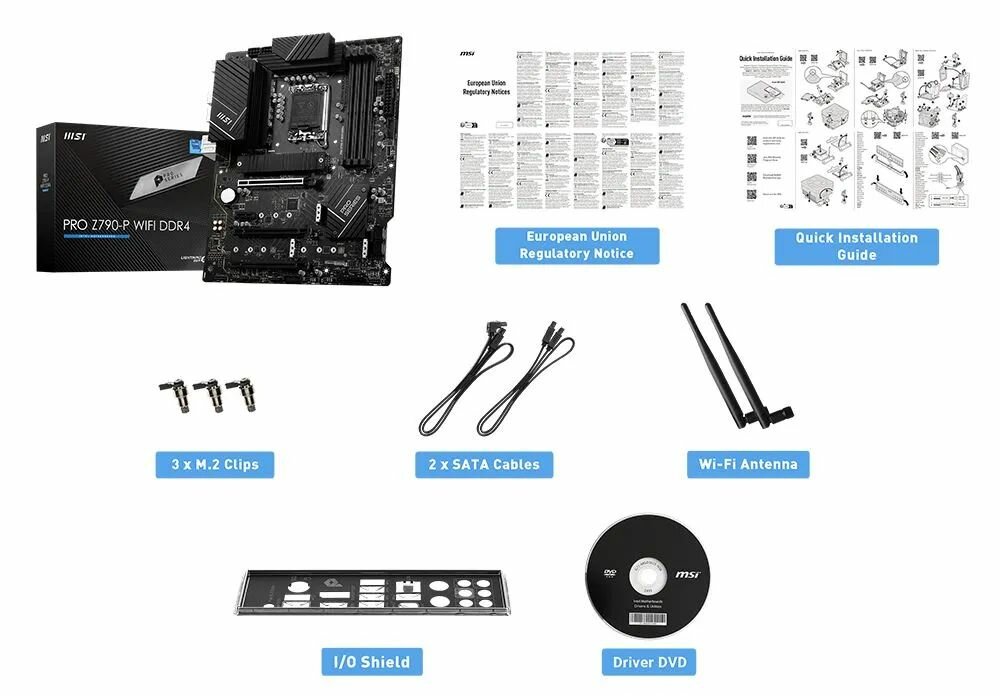 Материнская плата MSI PRO Z790-P WIFI DDR4, Soc-1700, Intel Z790, ATX - фото №2