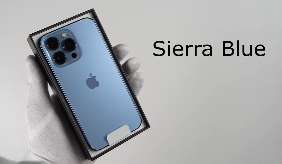 Смартфон Apple iPhone 13 Pro Max 128 ГБ RU, nano SIM+eSIM, Небесно-Голубой, Новый — фото 1