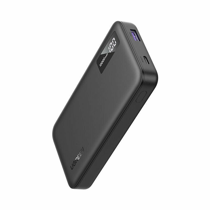 Внешний аккумулятор UGREEN PB311 (25742) 10000mAh Mini Quick Charging 20W Power Bank. Цвет: черный