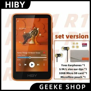 HiBy MP3-плеер R1, оранжевый, черный