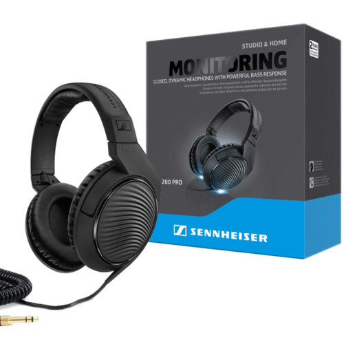 Гарнитура проводная Sennheiser HD200 Pro Graphite черный ANC 6851₽