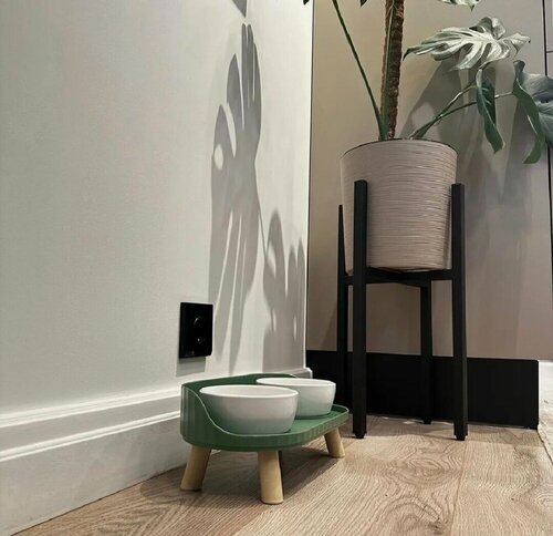 Изображение товара Миски COSIHALL для кошек и собак, керамика, 2шт, на подставке