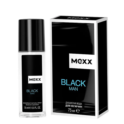 Душистая туалетная вода Mexx Black Man мужская древесно-фужерная 75мл 1650₽
