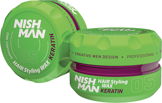 NISHMAN AQUA HAIR STYLING WAX 05 KERATIN 100 ML Воск на водной основе сильной фиксации