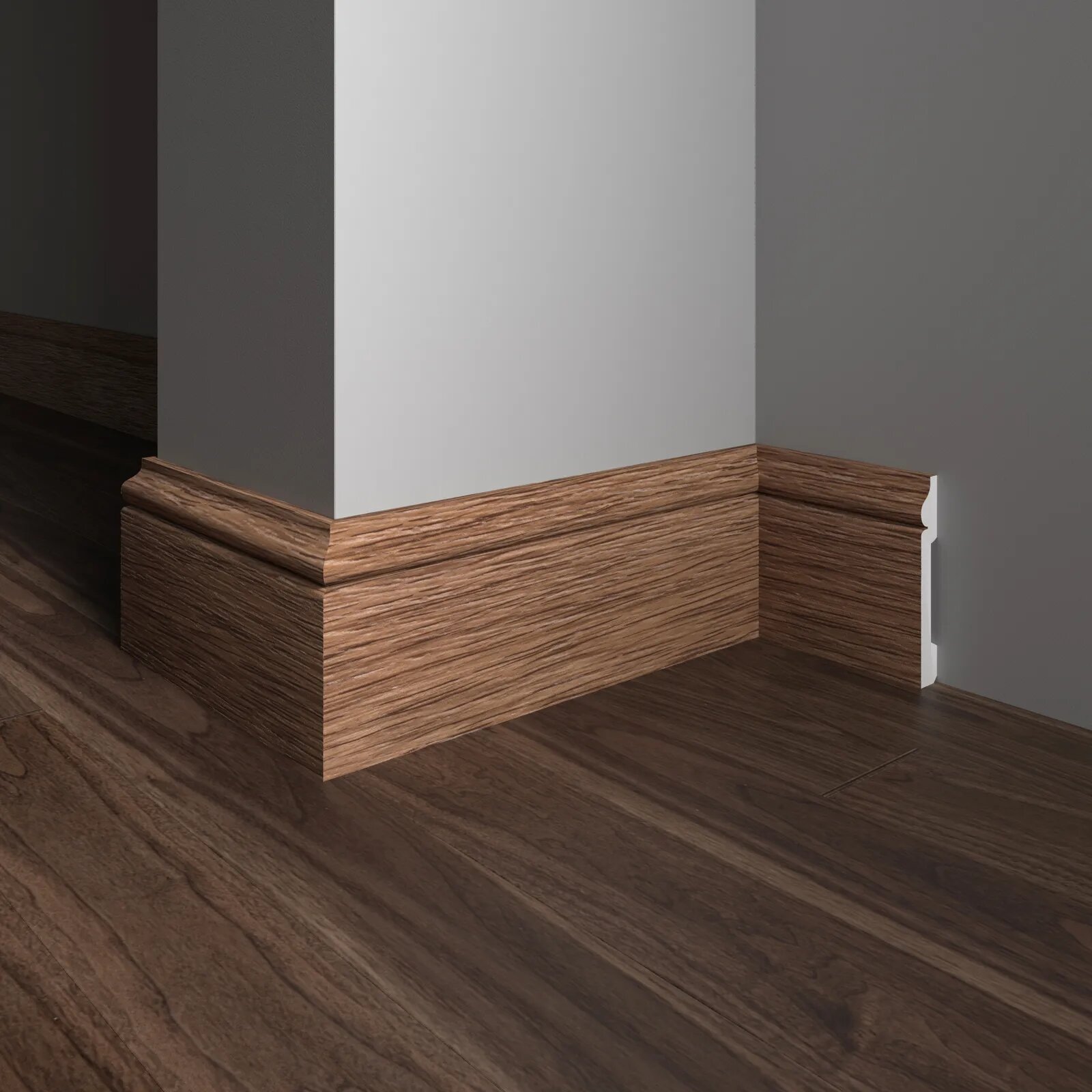 Напольный плинтус Decor-Dizayn 005-83SH, влагостойкий, ударопрочный, 2,4 метра, 1 шт.