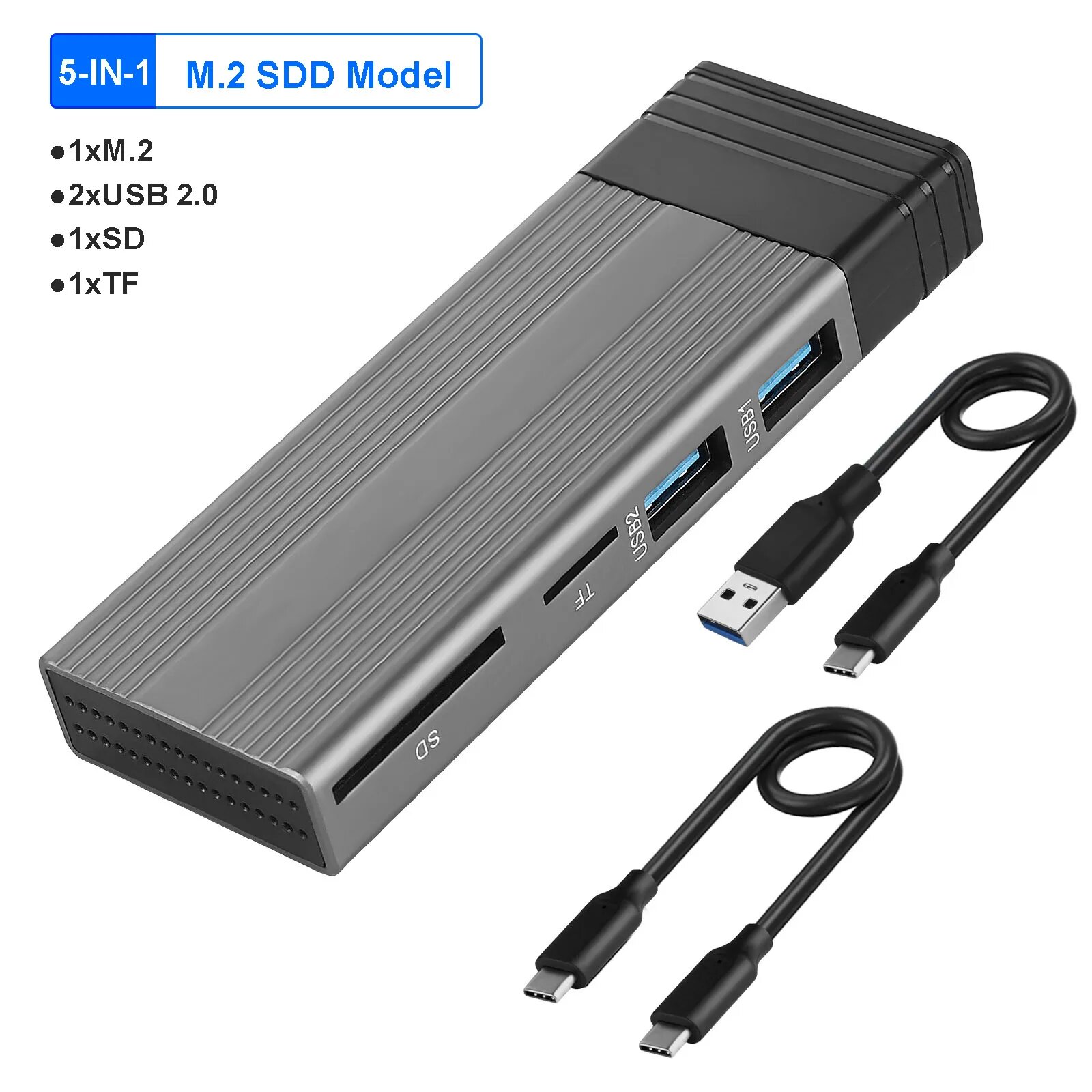 Док-станция kebidumei 12-в-1 для M.2 SSD, 5-in-1 M.2 SSD