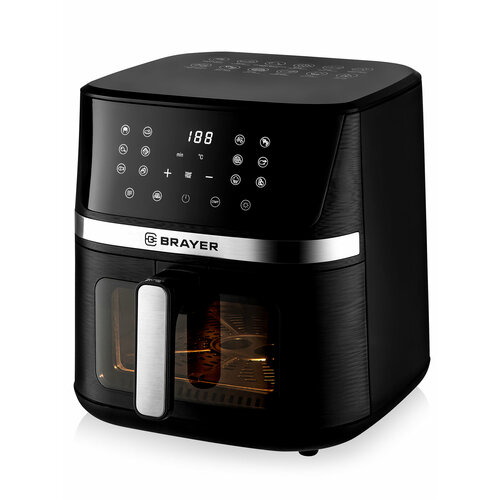 Аэрогриль BRAYER BR2038 1600Вт 7л LCD-дисплей 12 программ 1099000₽