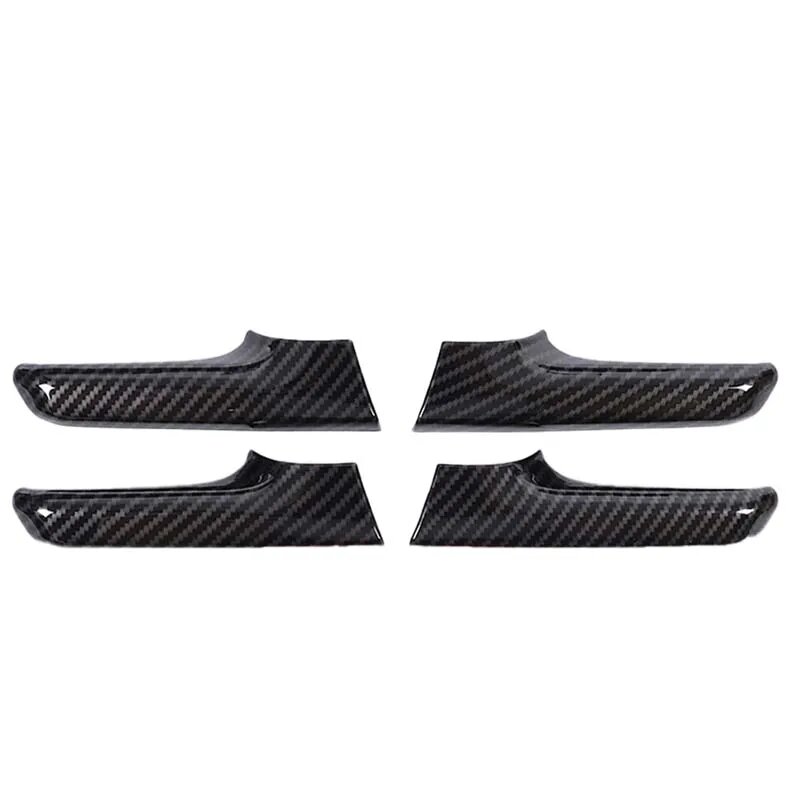Для Toyota Land Cruiser Prado FJ150 150 2010-2018 4 шт. ABS внутренняя дверная ручка рамка Крышка отделка аксессуары для интерьера, Carbon Fiber Texture