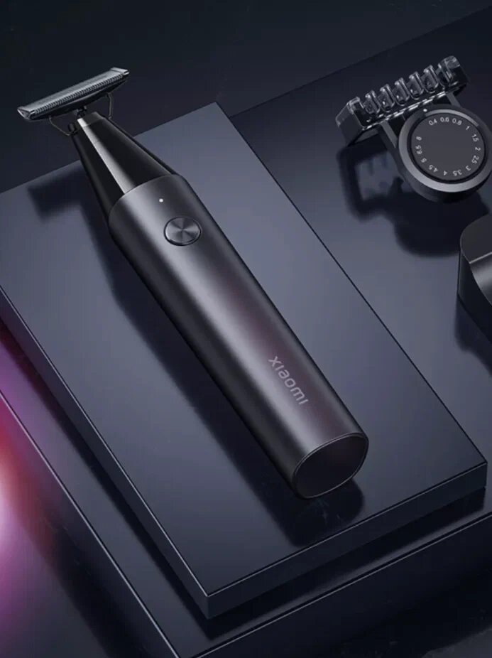 Беспроводной триммер Xiaomi Х300, 1 насадка, влагозащита, темно-синий